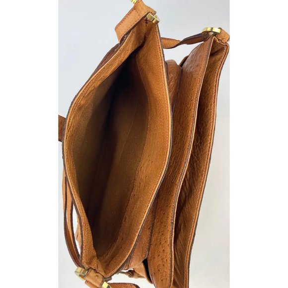 Vintage Mark Cross Tan Ostrich Shoulder Bag c1960s - Picture 7 of 12